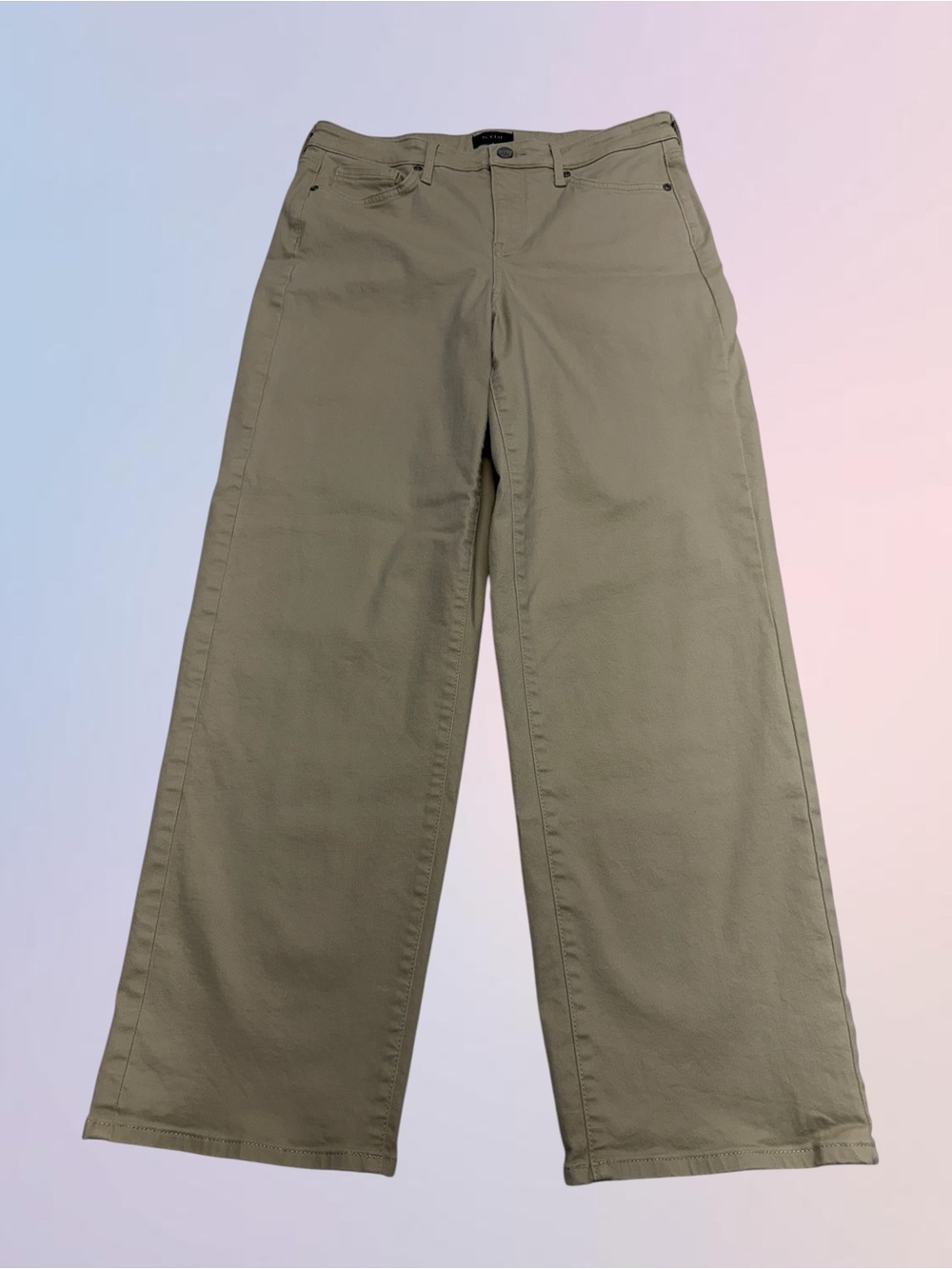 NYDJ Women’s 6 JEMMA BARREL Straight Khaki Jeans